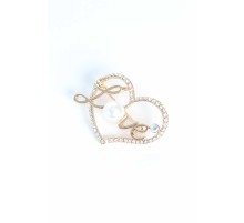 Zirkon Taşlı Metal Broş - TJ-BRS293