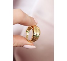 Metal Gold Renk Ayarlamalı Kadın Yüzük - TJ-BYK1549