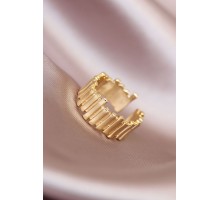 Gold Renk Metal Ayarlamalı Kadın Yüzük - TJ-BYK1558