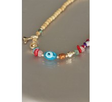 Tahta Boncuklu Kadın Kolye - TJ-BKO5160