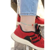 Mavi Boncuk Tasarımlı Deniz Atı Detaylı Halhal - TJ-HH1234