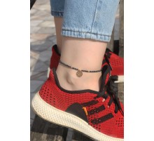 Metal Aksesuarlı Boncuklu Halhal - TJ-HH1252