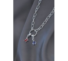 Yeni Sezon Kırmızı Kelebekli Kolye - TJ-BKO5278