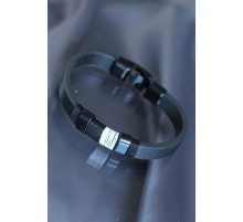 Siyah Beyaz Renkli Deri Bileklik - TJ-EB3074