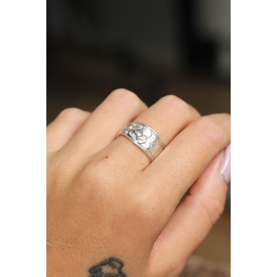 Otantik Çiçek Tasarımlı Ayarlamalı Kadın Yüzük - TJ-BYK1976