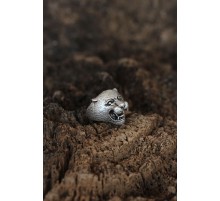 Kaplan Tasarımlı Ayarlamalı Erkek Yüzük - TJ-EY362