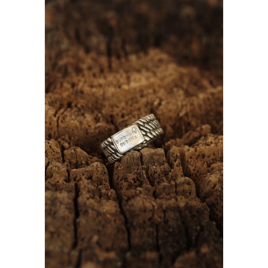 Yazılı Ayarlanabilir Erkek Yüzük - TJ-EY411