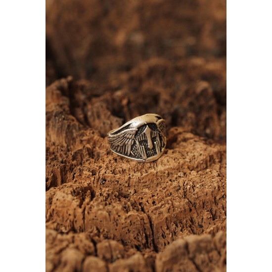 Miğfer Figürlü Ayarlanabilir Erkek Yüzük - TJ-EY424