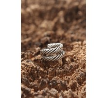 Dolamalı Çift Kat Zincir Yüzük - TJ-EY435