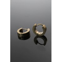 316L Çelik Gold Renk Halka Model Çift Küpe TJ-EKP252
