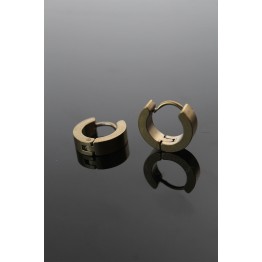 316L Çelik Gold Renk Halka Model Çift Küpe TJ-EKP252