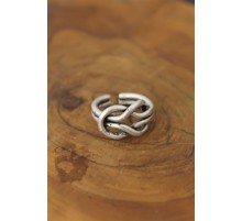 Düğüm Model Metal Ayarlanabilir Erkek Yüzük - TJ-EY452