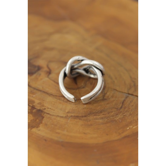 Düğüm Model Metal Ayarlanabilir Erkek Yüzük - TJ-EY452