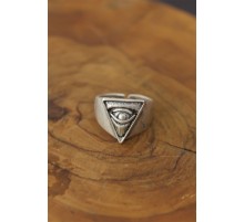 Göz Detay Metal Ayarlanabilir Erkek Yüzük - TJ-EY453