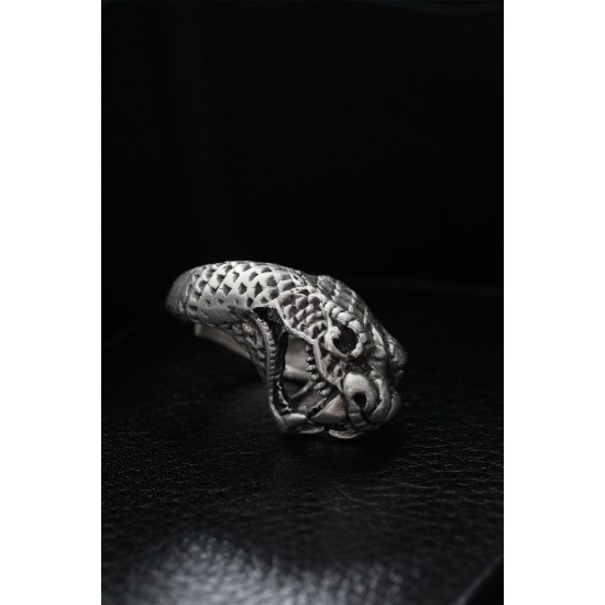 Ayarlanabilir Yılan Model Erkek Yüzük - TJ-EY505