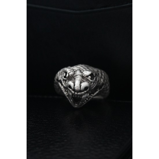 Ayarlanabilir Yılan Model Erkek Yüzük - TJ-EY505