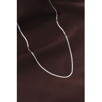 Çelik Gümüş Renk 60 cm İnce İtalyan Zincir Kolye TJ-BKO6226