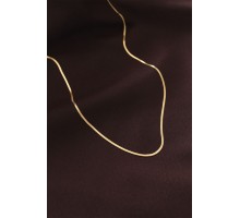 Çelik Gold Renk 60 cm İnce İtalyan Zincir Kolye - TJ-BKO6227