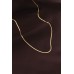 Çelik Gold Renk 60 cm İnce İtalyan Zincir Kolye - TJ-BKO6227