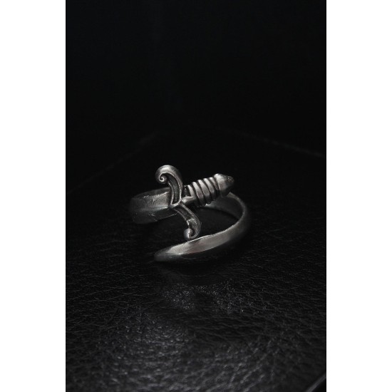 Ayarlanabilir Kılıç Model Erkek Yüzük - TJ-EY511