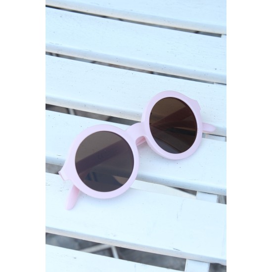 Pembe Renk Yuvarlak İskandinav Çocuk Gözlüğü - TJ-CG1506