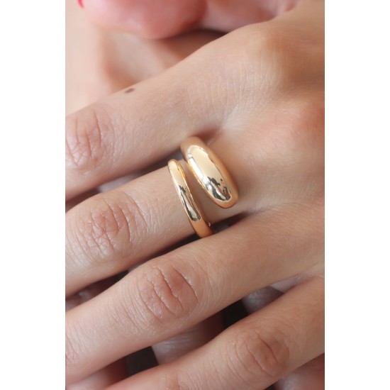 Gold Renk Kadın Yüzük - TJ-BYK2493