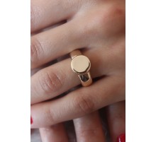 Gold Renk Daire Model Kadın Yüzük - TJ-BYK2500