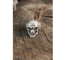 Antik Gümüş Renk Palyaço Model Ayarlanabilir Erkek Yüzük - TJ-EY595