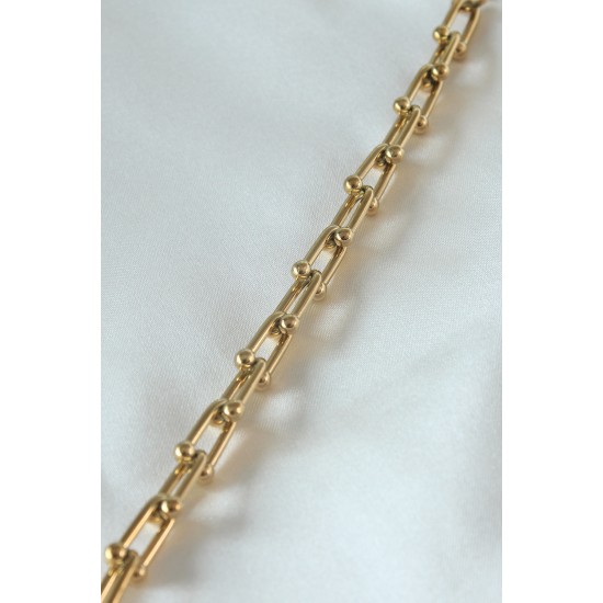 316L Çelik Gold Renk Tifany Model Kadın Bileklik - TJ-BB5101