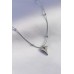 316L Çelik Gümüş Renk Kalp Figür Minimal Top Detay Kadın Kolye - TJ-BKO7297