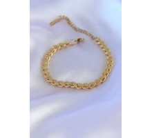 316L Çelik Arpa Gold Renk Kadın Bileklik - TJ-BB5305