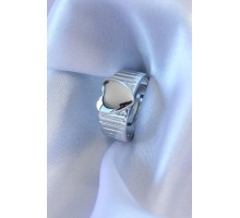 Gümüş Renk Kalp Model Kadın Yüzük - TJ-BYK2687