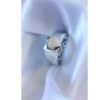 Gümüş Renk Kalp Model Kadın Yüzük - TJ-BYK2687