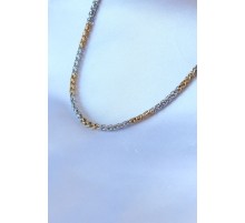 316L Çelik Mix Renk Kalın Zincir Model Erkek Kolye - TJ-ERK1320