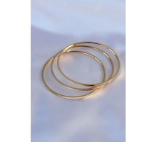 316L Çelik Gold Renk  Ajda Model Kadın 60 mm Bilezik - TJ-BB5360