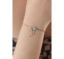 Gold Renk Papatya Model Kadın Bileklik - TJ-BB5376