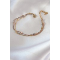 316L Çelik Mix Renk Minimal Toplu Kadın Bileklik TJ-BB5438