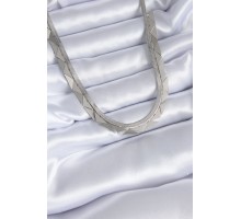 316L Çelik Gümüş Renk İtalyan Zincir Üçgen Model Kadın Kolye - TJ-BKO7714