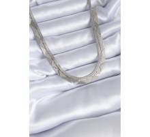 316L Çelik Gümüş Renk İtalyan Zincir Üçgen Model Kadın Kolye - TJ-BKO7714