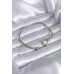 Gümüş Renk Zirkon Taşlı Kalp Model Pirinç Charm Kadın Bilelik - TJ-BB5524