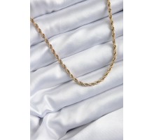 316L Çelik Gold Renk 60 cm Burgu Model Kadın Kolye - TJ-BKO7973