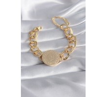 316L Çelik Gold Renk Tam Altn Model Samanyolu Kadın Bileklik - TJ-BB5866