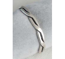 Otantik Gümüş Renk Motif İşleme Plaka Erkek Bileklik - TJ-EB3618