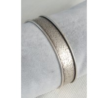 Otantik Gümüş Renk Motif İşleme Detay Plaka Erkek Bileklik - TJ-EB3625