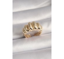 Pirinç Gold Renk Kadın Yüzük - TJ-BYK3096