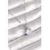 316L Çelik Gümüş Renk Zincir Zirkon Taş Detaylı Beyaz Sedefli Uğur Böceği Model Kadın Kolye - TJ-BKO8413