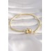 Pirinç Gold Renk Kalp Model İşleme Detay Charm Model Kadın Bileklik - TJ-BB5986