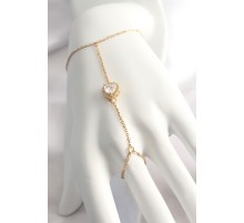 316L Çelik Gold Renk Kalp Model Şahmeran - TJ-SN551