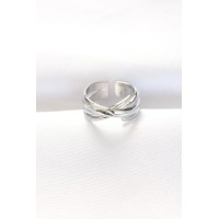 Kalın Silver Renk Ayarlanabilir Yüzük TJ-BYK3102