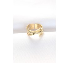 Kalın Gold Renk Ayarlanabilir Yüzük - TJ-BYK3103
